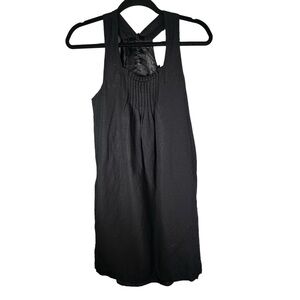 Jo Borkett Black Linen Dress Size 32 / XS
